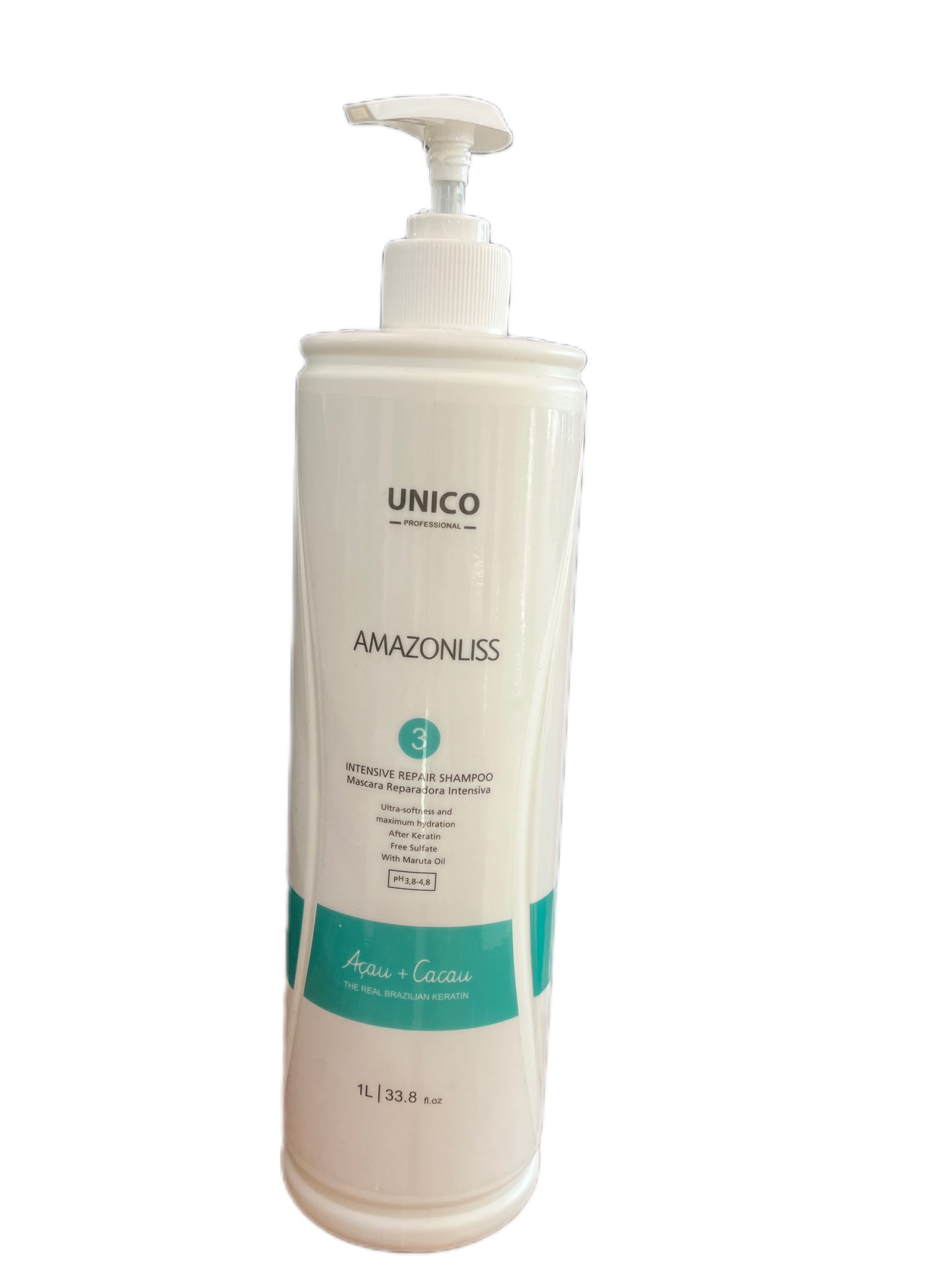 شامپو احیاکننده و بازسازی‌کننده مو یونیک آمازون‌لیس مخصوص بعد از کراتین